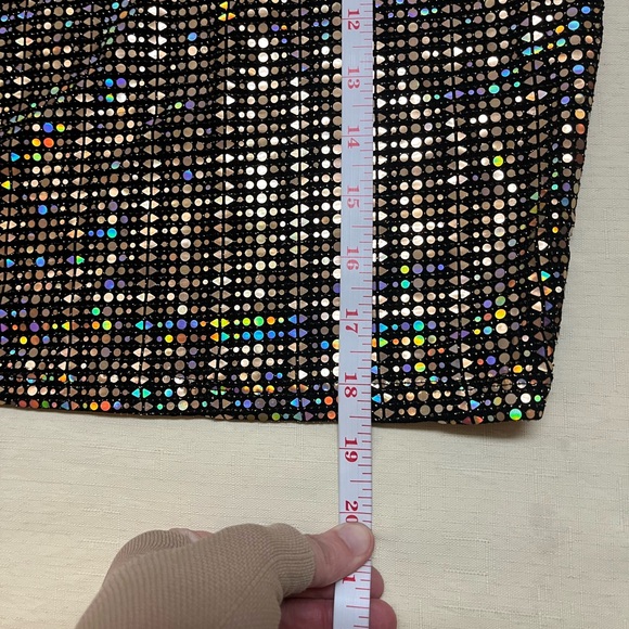 NWT Sabora M disco holographic skirt - Picture 3 of 9